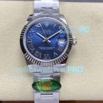 ARF Swiss Copy Rolex Datejust Lady 31mm Blue Roman Dial 904L Oyster Watch 